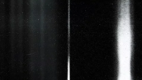 Vertical analog light leaks with glitch noise on dark background Video stock 324751763