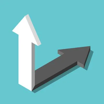 Vertical and horizontal arrows Stock Illustration