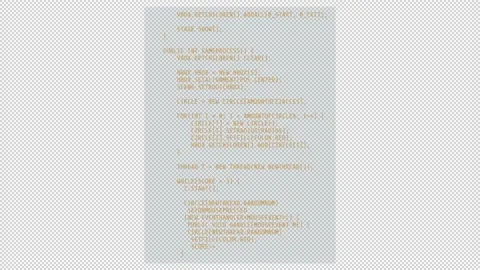 Vertical animated block with scrolling abstract code. Stock Footage 160317896