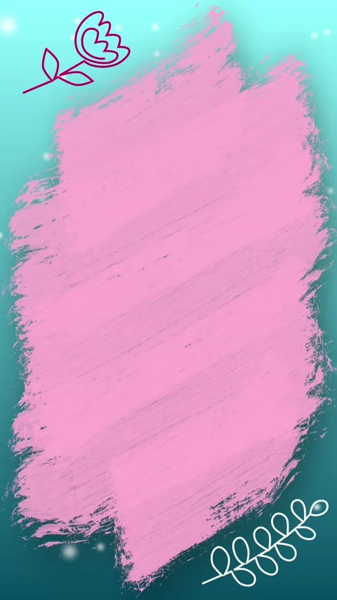 Vertical animated template pink brush on a blue background with snow Stock Footage 237151440