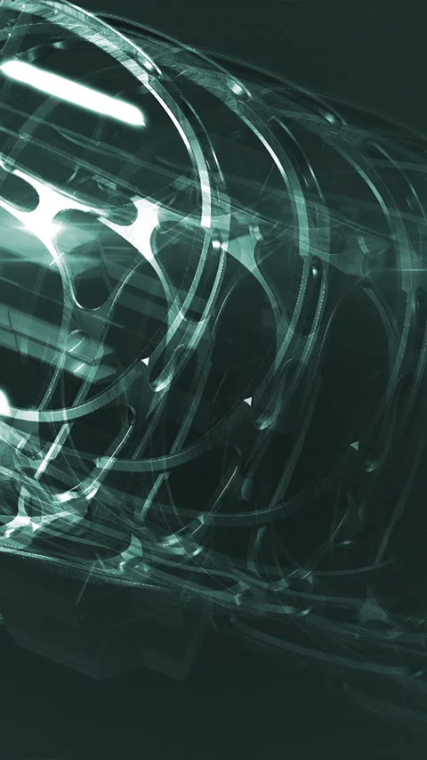 Vertical animation - Abstract technology background with futuristic elements Stock Footage 271617777