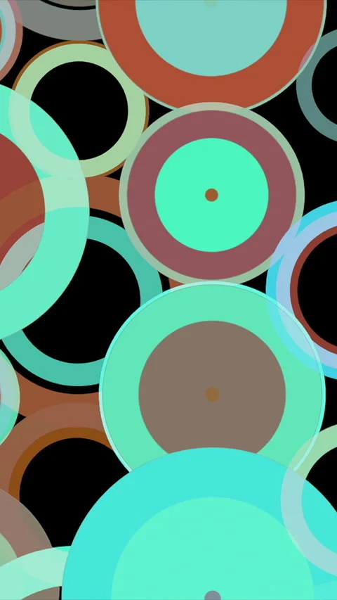 Vertical animation - Colorful abstract circles pattern background design Stock Footage 270916539