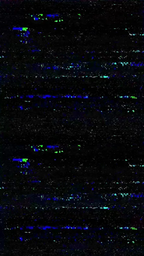 Vertical animation of damaged tape error background, glitch vintage retro effect Stock Footage 327866318