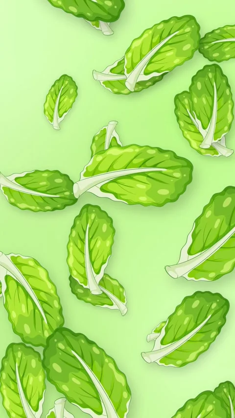 Vertical Animation of Fresh Green Mint Leaves Falling on Light Background Stock Footage 342923350