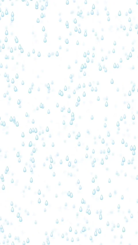 Vertical Animation of Heavy Rain Falling Against a Solid White Background Stock Footage 328137988