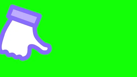 Vertical animation icon falls on green background Chromakey. Thumb Up Likes Stock Footage 138329805