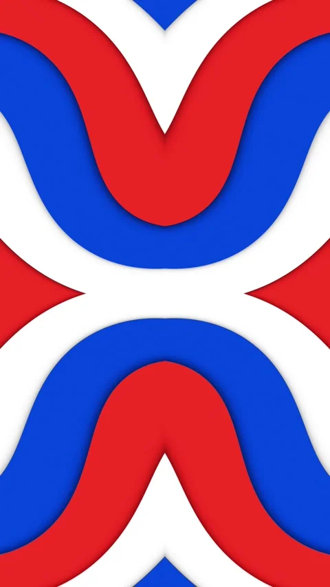 Vertical animation loop abstract red white blue colors pattern Stock Footage 341433170