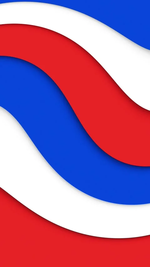 Vertical animation loop abstract russian flag background Stockbeeldmateriaal 337512937