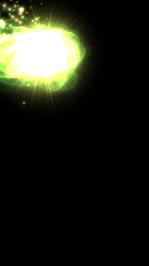 Vertical animation - Magic heal motion graphics on black background. Stock Footage 254975331