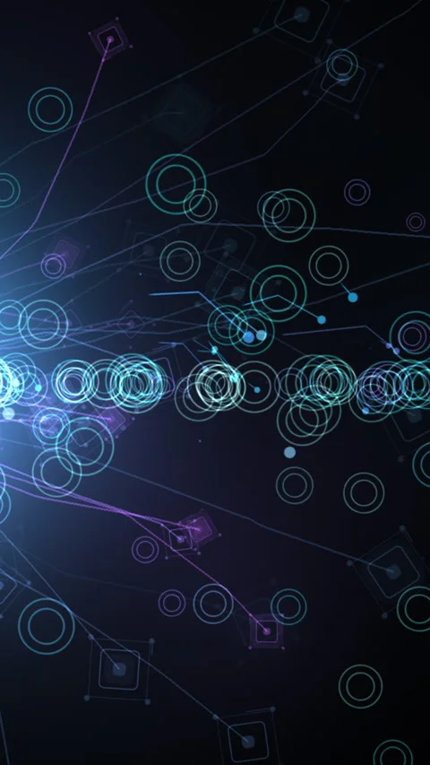 Vertical animation - Magic heal motion graphics on black background.. Stock Footage 257013123