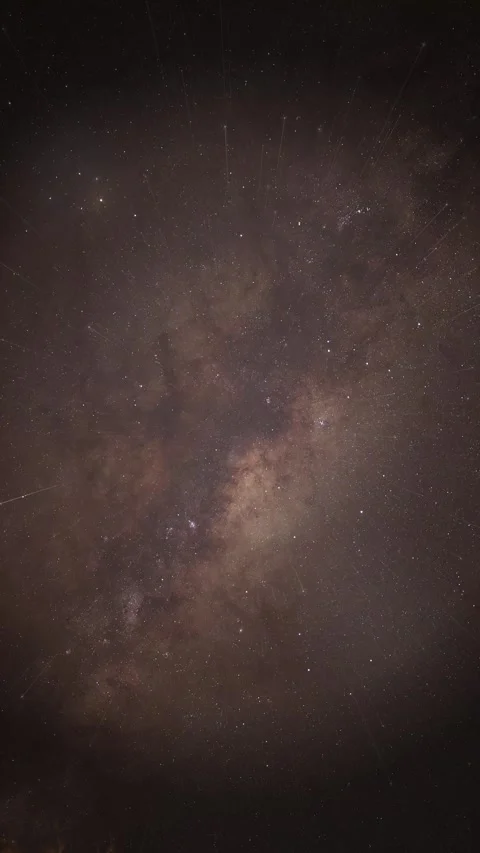 Vertical Animation of Stars Drifting Forward Through the Night Sky Stock Footage 342237939