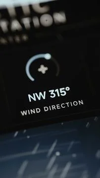 Vertical Antarctic Wind Direction Indicator Stock Photos