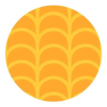 Vertical arch wave pattern round vector graphic design element Ilustración de archivo
