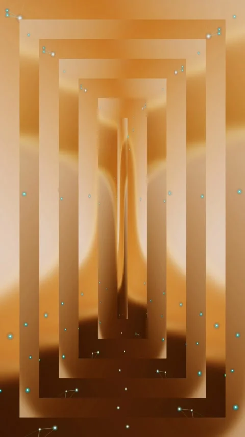 Vertical Architectural Lattice Frame Matrix Stock Footage 344376522