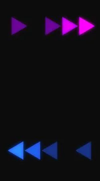 Vertical arrow on off-loop animation in high resolution. Animated trendy arro Stock Illustration