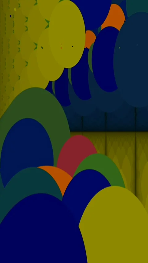 Vertical Art - Abstract Cartoon Background B roll - Mesmerizing Backdrop Stock Footage 310864208