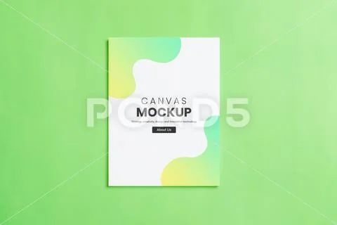 Vertical art canvas frame mockup for arts painting PSD-Vorlage