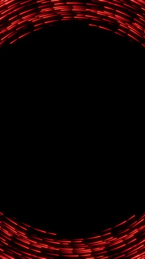 Vertical aspect ratio format of dynamic seamless loop animation of red neon Video stock 342574655