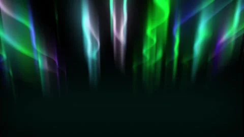 Vertical Aurora Borealis Light Beams – Seamless Abstract Loop Stock Footage 307629281