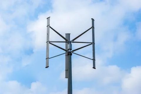 Vertical axis wind turbine Stock Photos