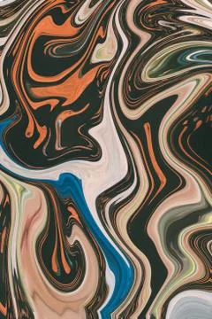 Vertical background with abstract painted patterns Stock Illustration