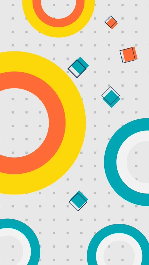 Vertical background in Bauhaus style Vídeo Stock 334835604