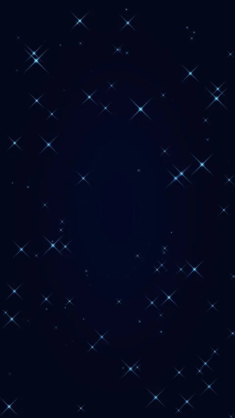 Vertical background with blue twinkling stars on a blue sky Stock Footage 337878614