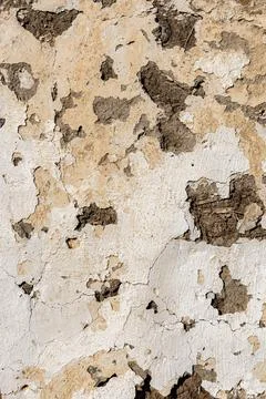 Vertical background in the form of a peeling old wall Stock Photos