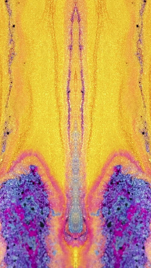 Vertical background glitter wave yellow purple 스톡 동영상 276838357
