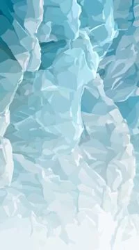 Vertical background of gradient blue ice blocks Stock Illustration