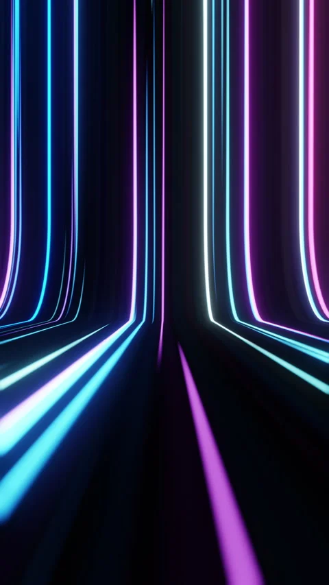 Vertical background with neon lines Stock-Footage 258050308