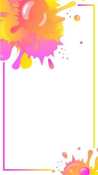 Vertical background for stories with bright blots - vector background Stock Illustration