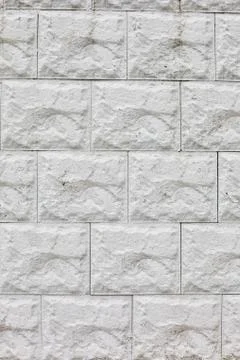 Vertical background wall, concrete blocks used for making walls Stock Photos