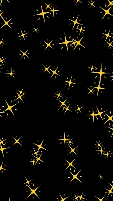 Vertical background, yellow sparkle over black bac Stock Footage 327892181