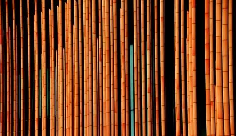 Vertical Bamboo Sticks Pattern Stock Photos
