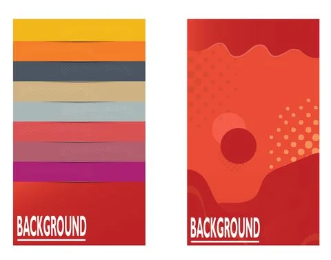 Vertical banner classic Stock Illustration