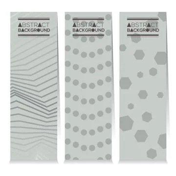 Vertical Banner Set Of  Different Three Style Modern Graphic Theme Vector Ill イラスト素材