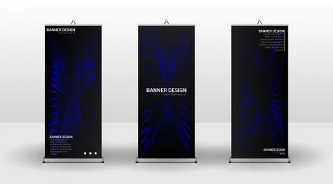 Vertical banner template design. can be used for brochures, covers, publicati Stock Illustration