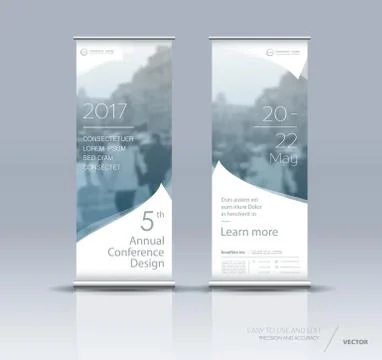 Vertical banner template design Stock Illustration