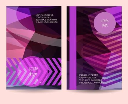 Vertical banner template. Vector illustration. Promotion brochure design. Stock Illustration