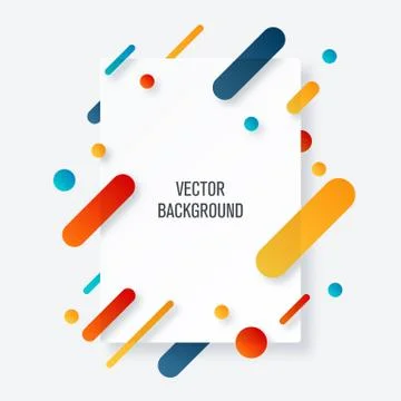Vertical banners with 3D abstract background Stockillustratie