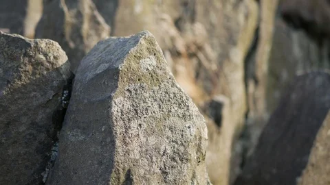 Vertical basalt rock formations Video stock 94150670