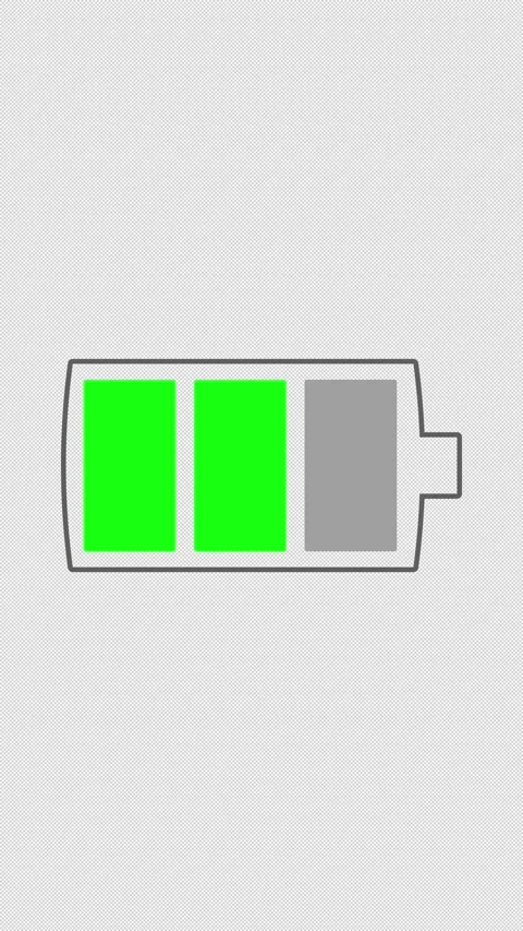 Vertical Battery Charging Green Progress Icon 4K Loop Stock-Footage 337877517