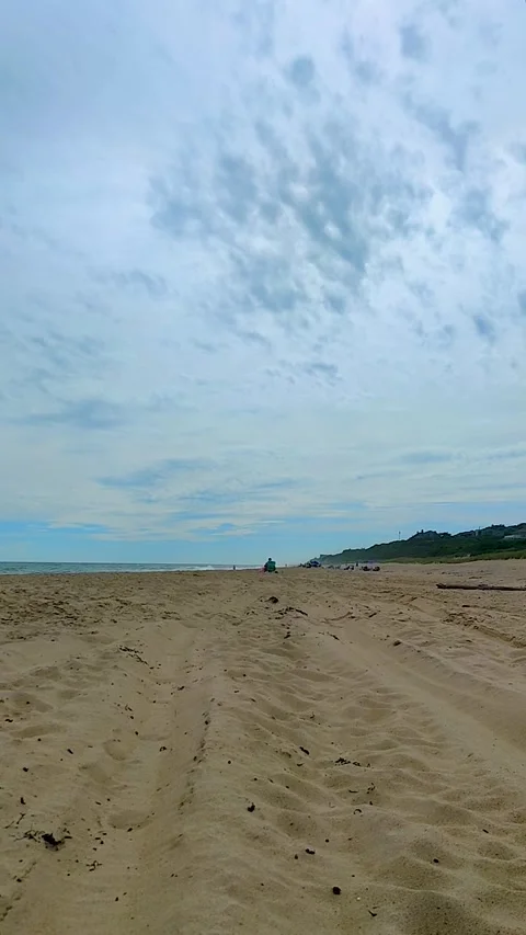 Vertical beach sky Stock Footage 222788904