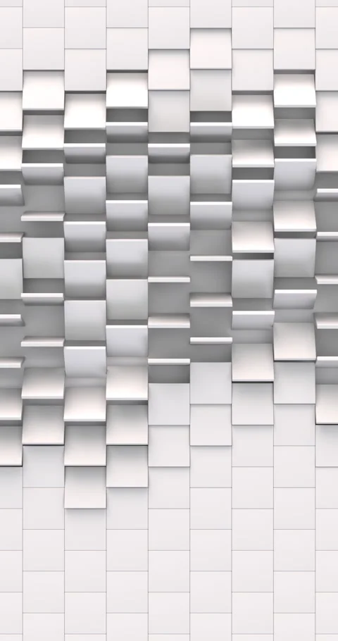 Vertical beautiful Loop on Surface Morphing in Seamless 3d Animation. Stock Footage 259869318