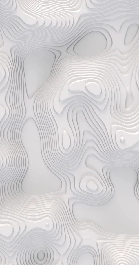 Vertical beautiful Loop on Surface Morphing in Seamless 3d Animation. Stock Footage 259870918