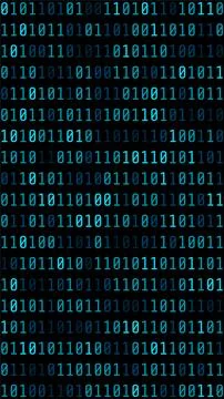 Vertical Binary Code Digital Illustration Background 스톡 일러스트