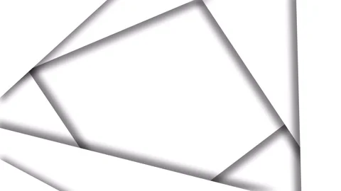 Vertical black and white loop cut paper animated background. Copy space Stock Footage 138176251