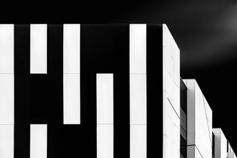 Vertical black architecture Stock Photos