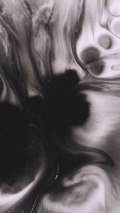 Vertical black drop chemical ink droplet texture Video stock 330481682